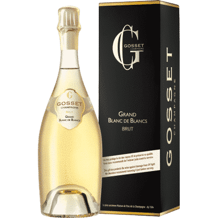 champagne gosset grand blanc de blancs en etui - La Cave de Léon
